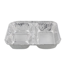 Load image into Gallery viewer, Aluminum Catering Pan 3 Sections 50pk - Disposable Aluminum Foil Trays
