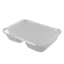 Load image into Gallery viewer, Aluminum Catering Pan 3 Sections 100pk Disposable Aluminum Foil Trays
