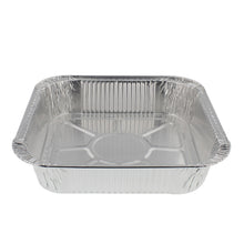 Load image into Gallery viewer, Aluminum Catering Pan 8 x 8in 30pk - Disposable Foil Pans for Catering
