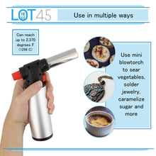 Load image into Gallery viewer, Butane Kitchen Torch Lighter 2.75oz Culinary Creme Brulee Torch
