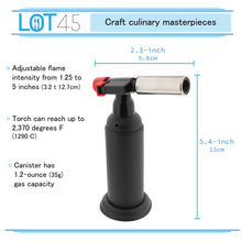 Load image into Gallery viewer, Butane Kitchen Torch - 1oz Small Torch Lighters Butane Refillable Torch
