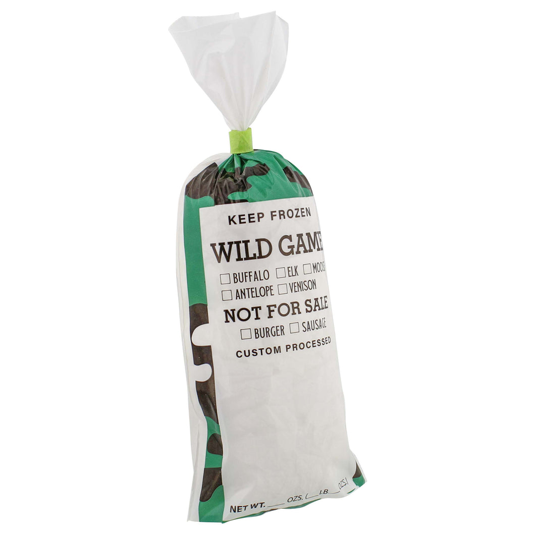 Ground Hamburger Bags 1lb - 1000pk Camo Wild Game Meat Processing Bags