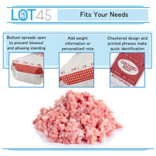 Load image into Gallery viewer, Ground Hamburger Bags 1lb Red Ground Beef Processing Bags, 1000pk
