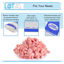 Load image into Gallery viewer, Ground Hamburger Bags 1lb Blue Pork Sausage Processing Bags, 1000pk
