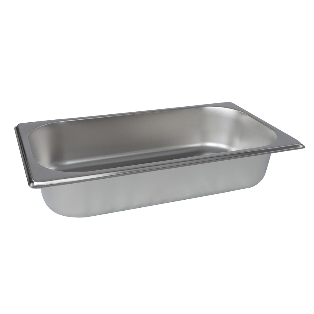 Stainless Steel Steam Pan 1/3 Size Hotel Table Pans 2.5in Deep Tray 1pk