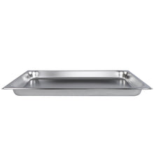 Load image into Gallery viewer, Stainless Steel Steam Pan Full Size Hotel Table Pans 1.5in Deep Tray 1pk
