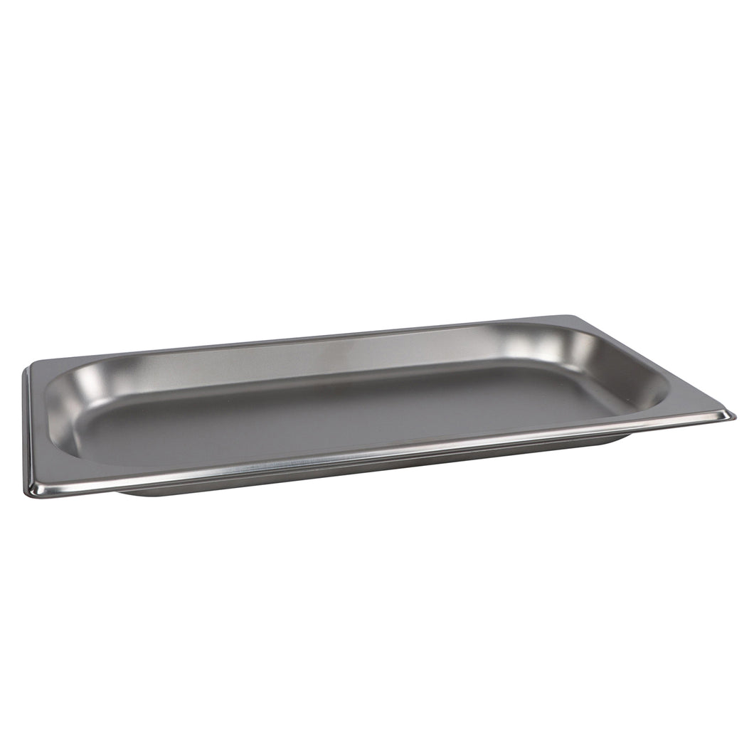 Stainless Steel Steam Pan 1/3 Size Hotel Table Pans 1in Deep Tray 1pk