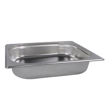 Load image into Gallery viewer, Stainless Steel Steam Pan 1/2 Size Hotel Table Pans 2.5in Deep Tray 1pk
